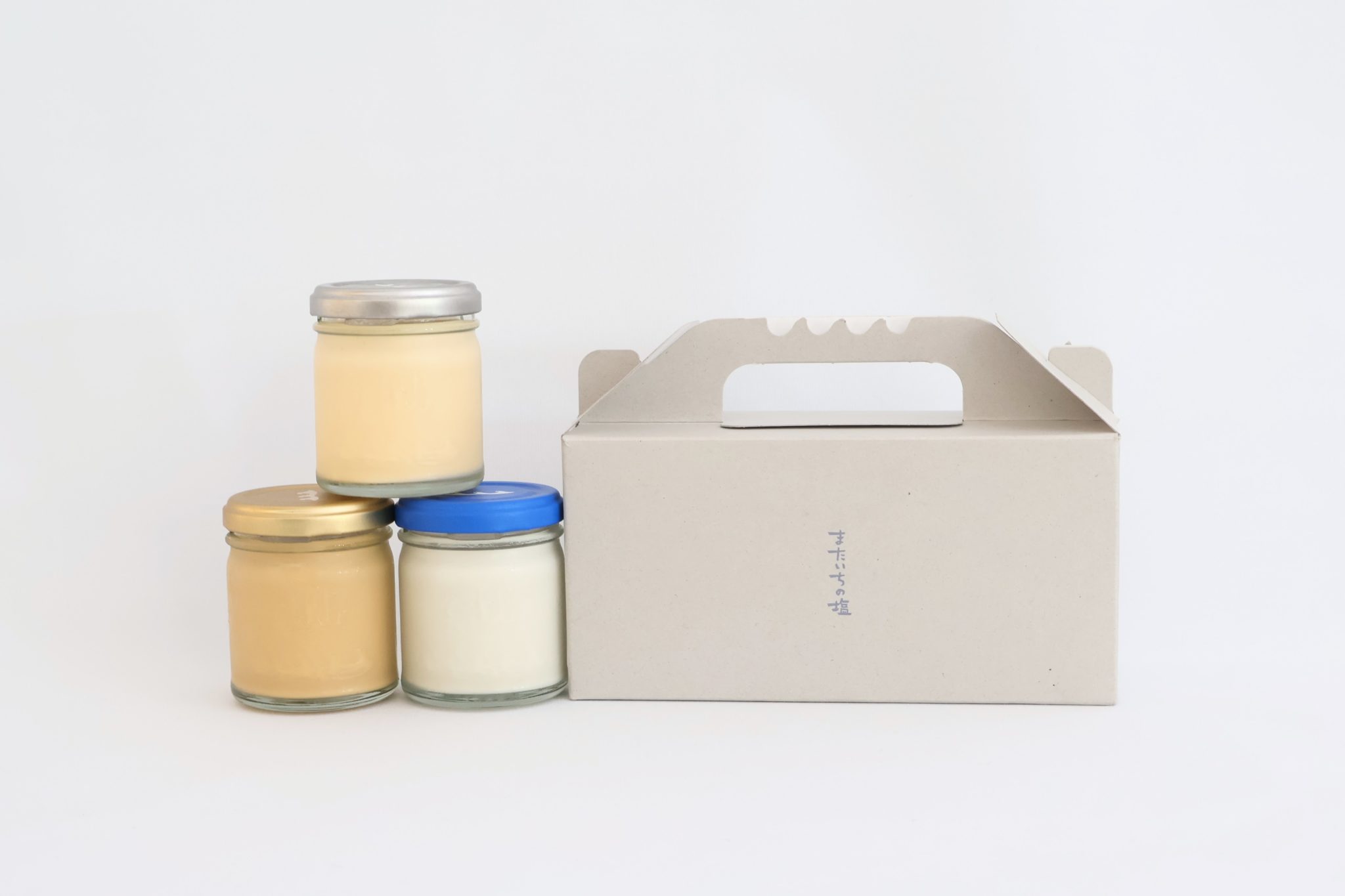 しおをかけてたべるプリン　バラエティセット3個入り